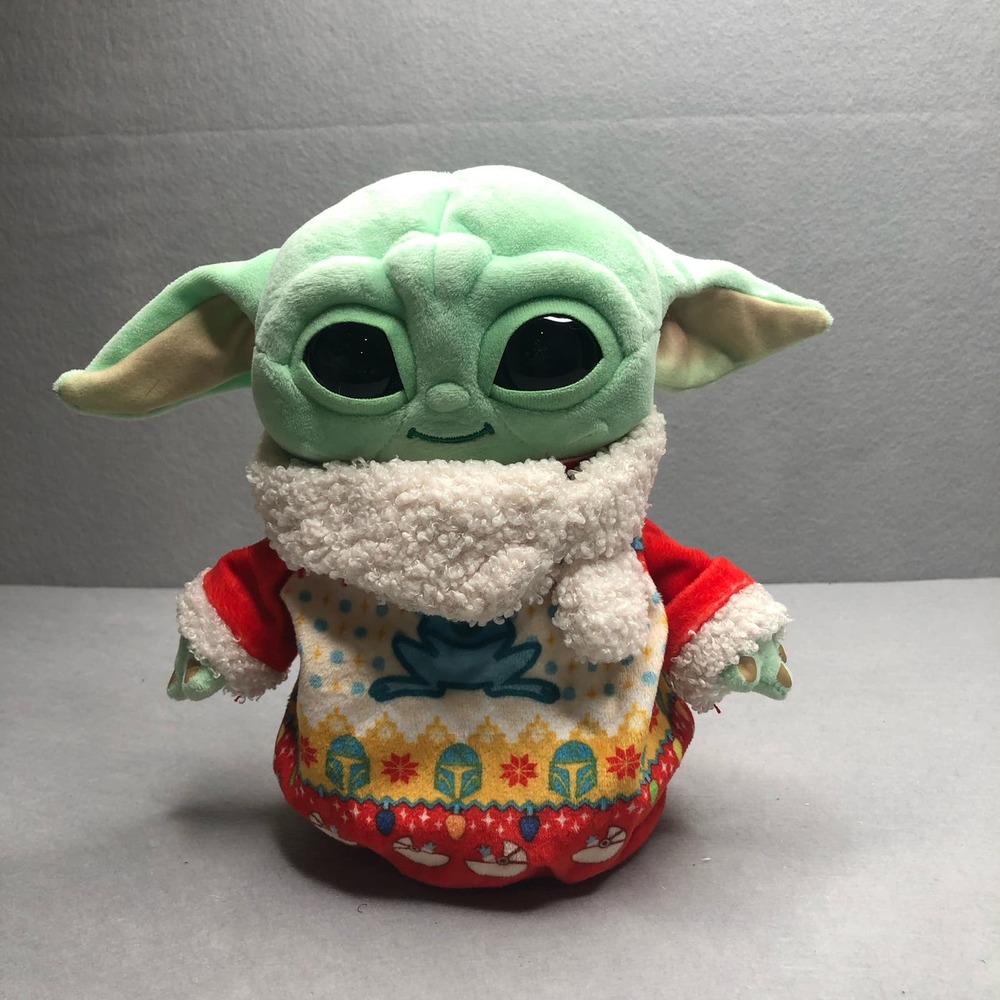DISNEY STAR WARS THE MANDALORIAN 8" GROGU BABY YODA CHRISTMAS HOLIDAY PLUSH 2023